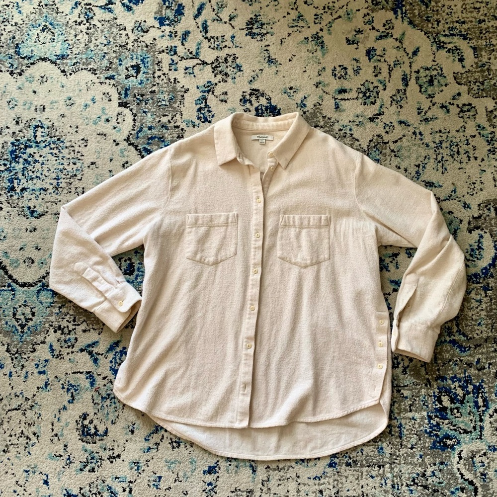 Madewell Cream Button-Down Shirt